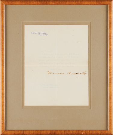 Lot #200 Theodore Roosevelt Typed Letter Signed as President - Image 1