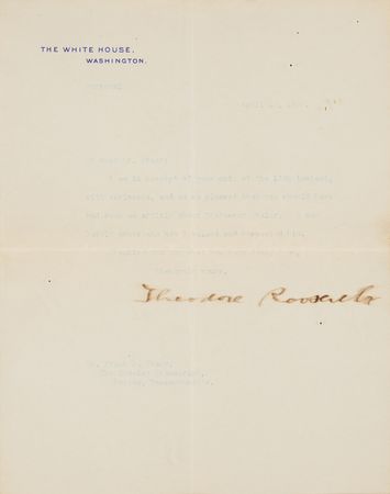 Lot #200 Theodore Roosevelt Typed Letter Signed as President - Image 2