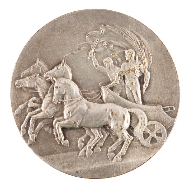 Lot 3116 London 1908 Olympics Judge's Silvered Bronze Participation Medal