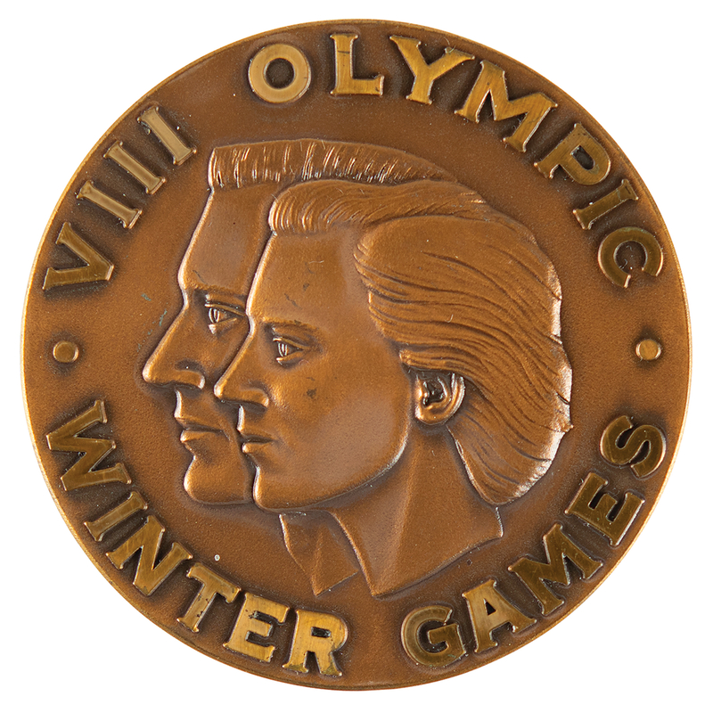 Lot 3078 Squaw Valley 1960 Winter Olympics Sample Bronze Winner's Medal for Biathlon