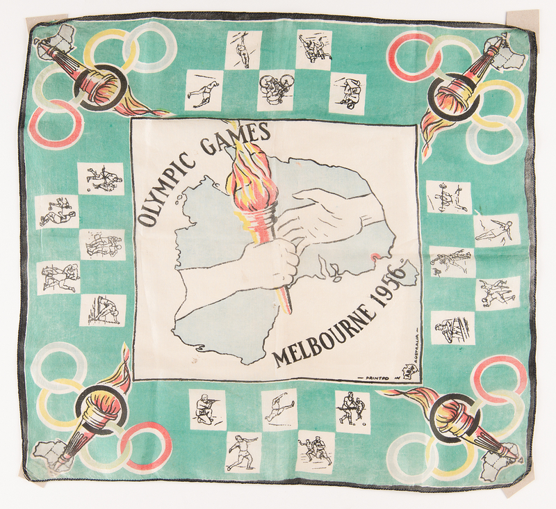 Lot 3318 Melbourne 1956 Summer Olympics Handkerchief