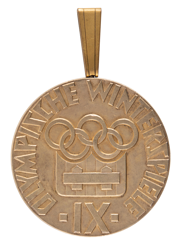 Lot 3079 Innsbruck 1964 Winter Olympics Gold Winner's Medal for Speed Skating
