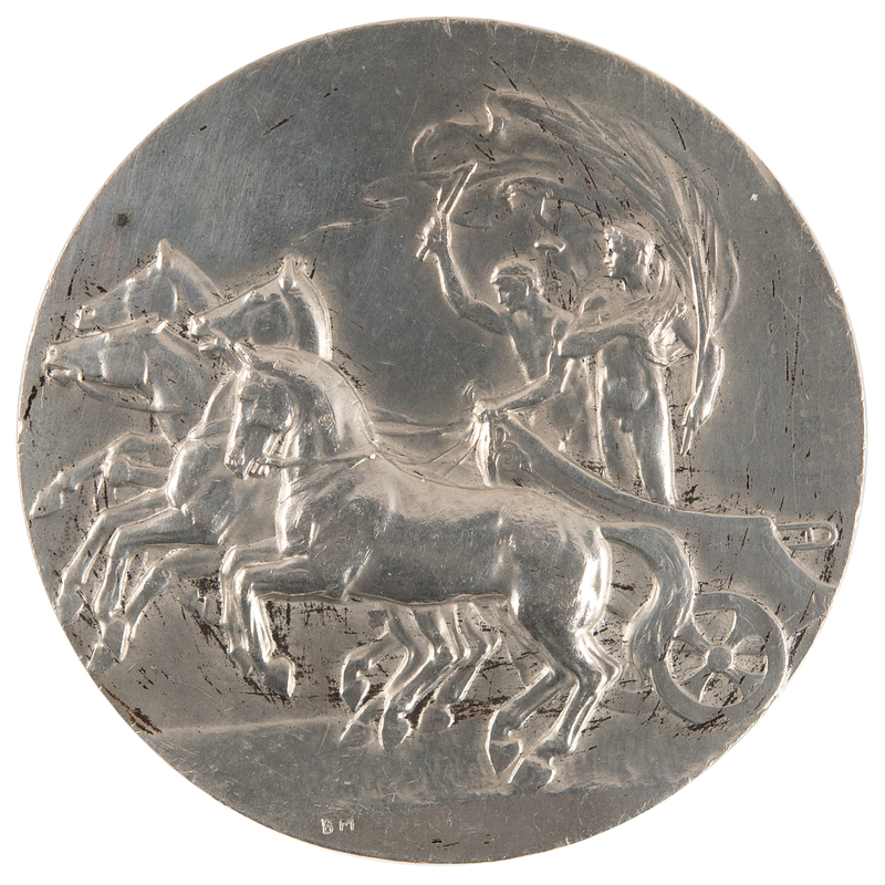 Lot 3118 London 1908 Olympics Silvered Bronze Participation Medal