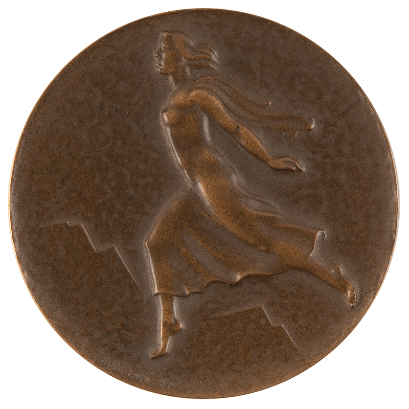 Lot 3130 St. Moritz 1948 Winter Olympics Bronze Participation Medal