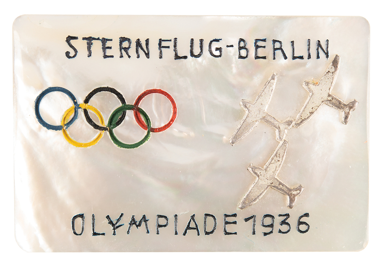 Lot 3312 Berlin 1936 Summer Olympics Sternflug-Berlin Badge