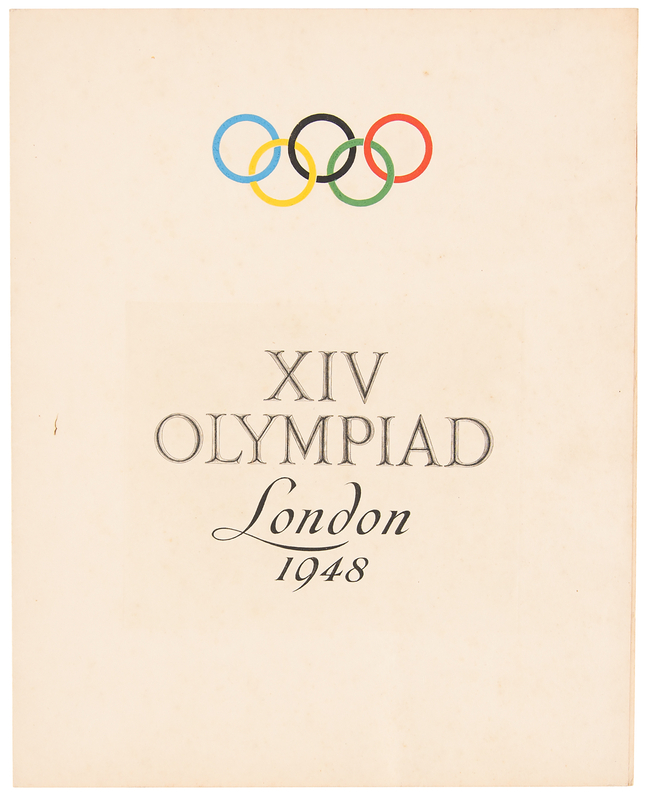 Lot 3275 London 1948 Summer Olympics Invitation from the British Olympic Association and Olympic Organizing Committee