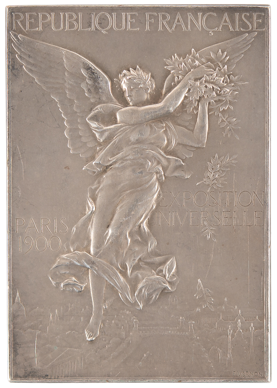 Lot 3045 Paris 1900 Olympics Silver Winner's Medal for Shooting