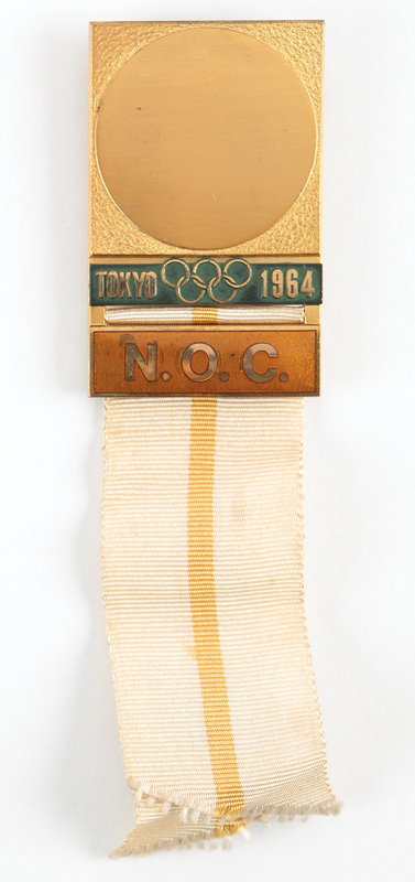 Lot 3225 Tokyo 1964 Summer Olympics NOC Badge