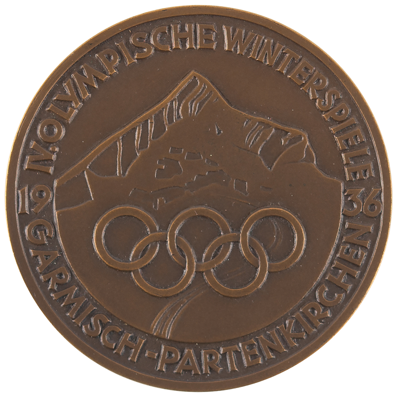 Lot 3128 Garmisch 1936 Winter Olympics Bronze Participation Medal