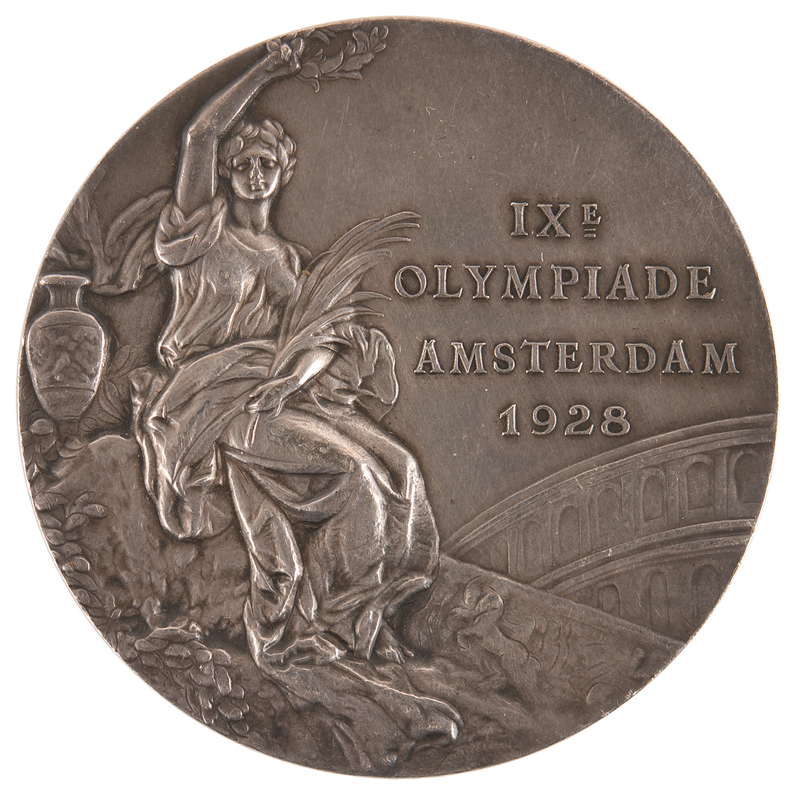 Lot 3067 Amsterdam 1928 Summer Olympics Silver Winner's Medal for Cycling