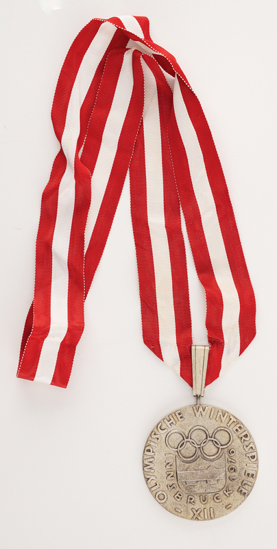 Lot 3089 Innsbruck 1976 Winter Olympics Silver Winner's Medal for Ice Hockey
