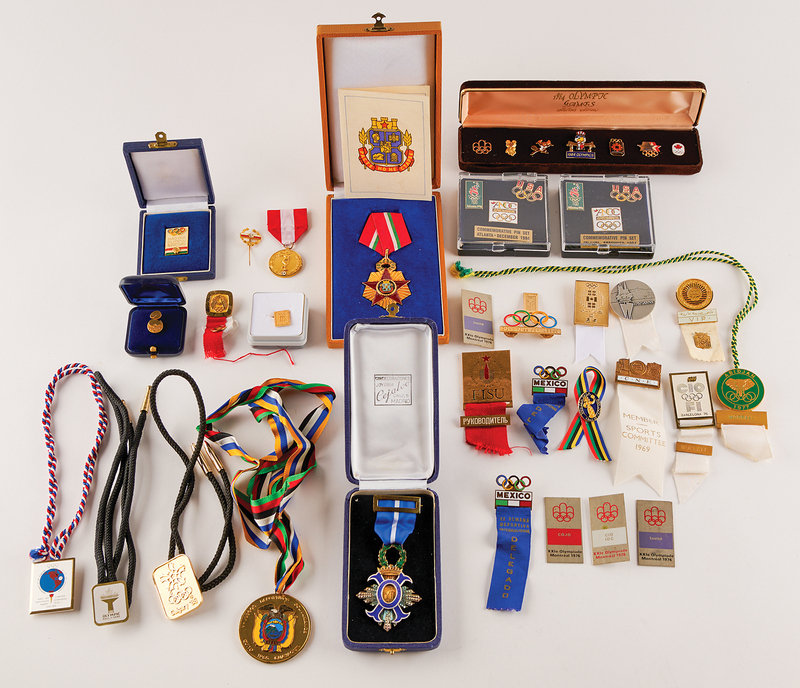 Lot 3243 IOC and Olympic Collection of (39) Pins and Badges - From the Collection of IOC Member James Worrall