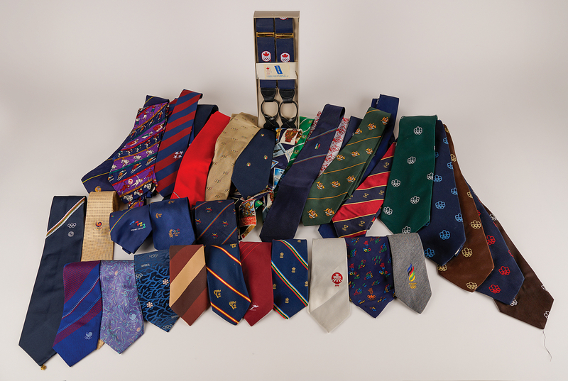 Lot 3342 Olympic Games Collection of (39) Neck Ties - From the Collection of IOC Member James Worrall