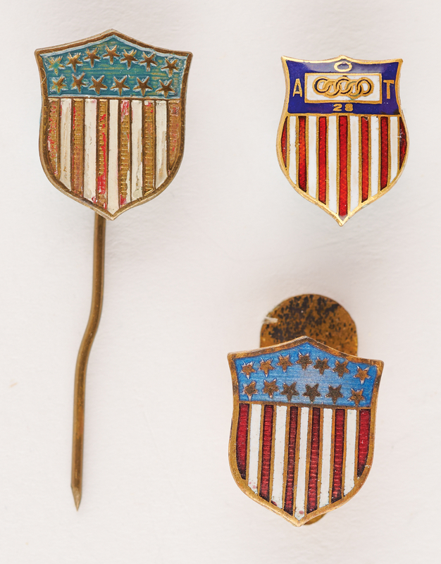 Lot 3245 Early Olympics (3) Team USA Insignia from the 1920s-1930s