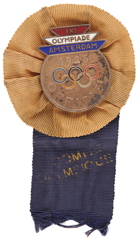 Lot 3193 Amsterdam 1928 Summer Olympics National Olympic Committee President and Jury Member's Badge