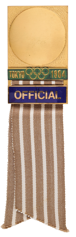 Lot 3226 Tokyo 1964 Summer Olympics Official's Badge for Modern Pentathlon