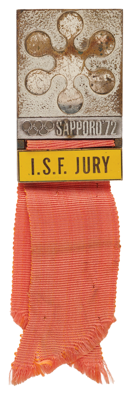 Lot 3231 Sapporo 1972 Winter Olympics Biathlon Jury Badge