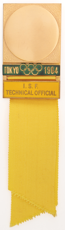 Lot 3227 Tokyo 1964 Summer Olympics Official's Badge for Wrestling