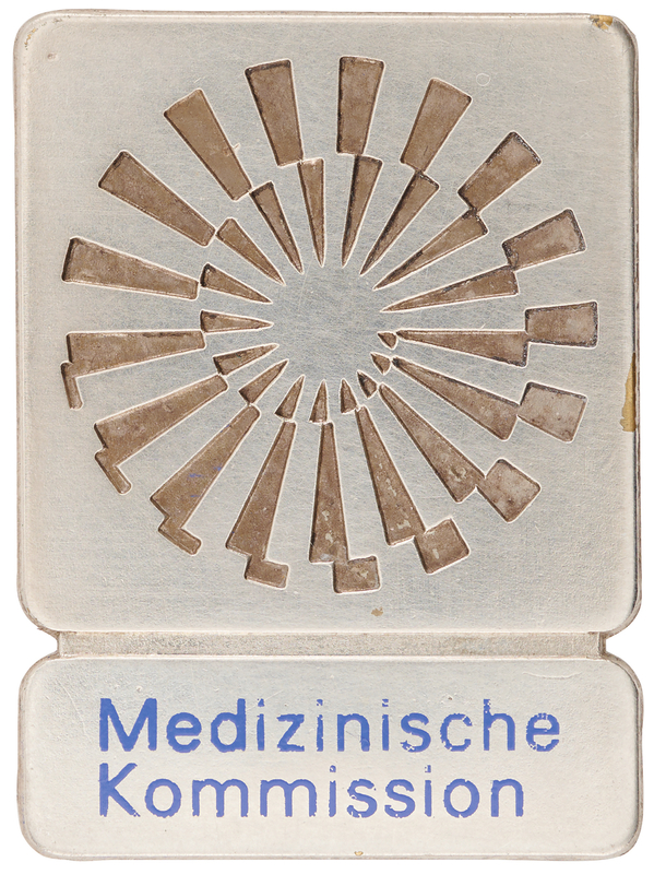 Lot 3234 Munich 1972 Summer Olympics Medical Committee Badge