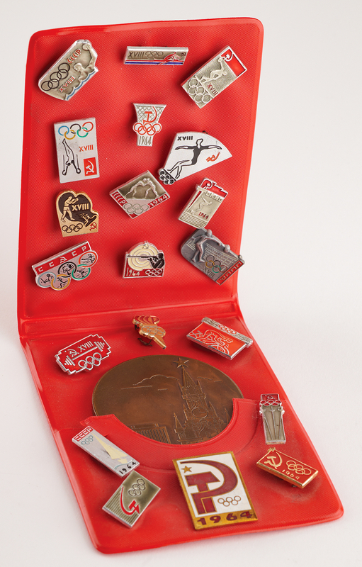 Lot 3254 Tokyo 1964 Summer Olympics 'Soviet Olympic Committee' Medal and Pin Collection
