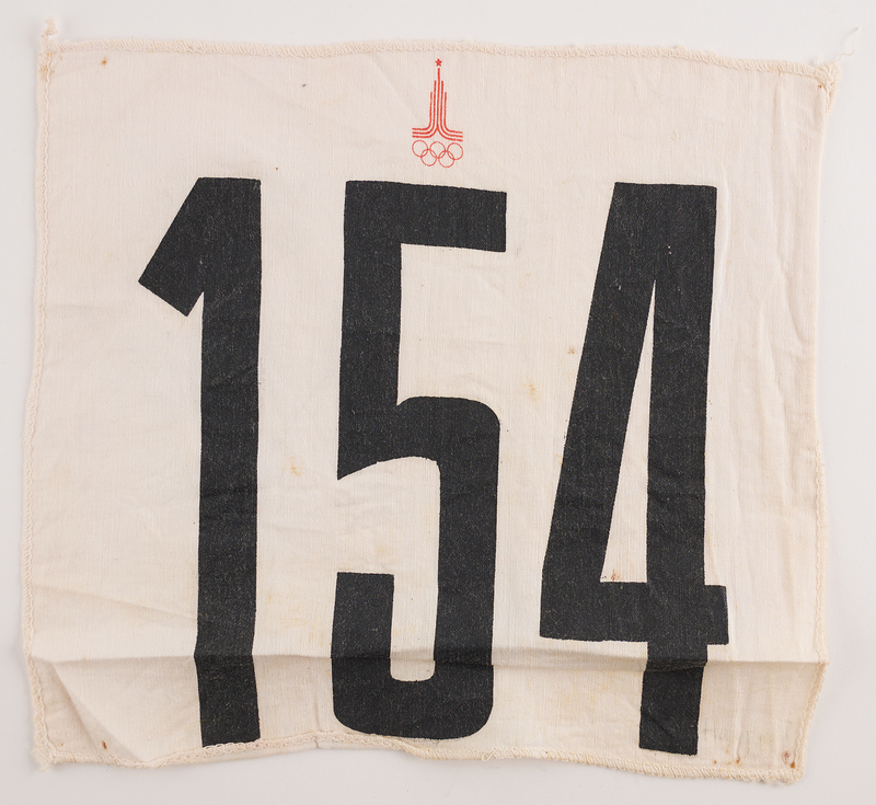 Lot 3325 Moscow 1980 Summer Olympics Athlete's Bib