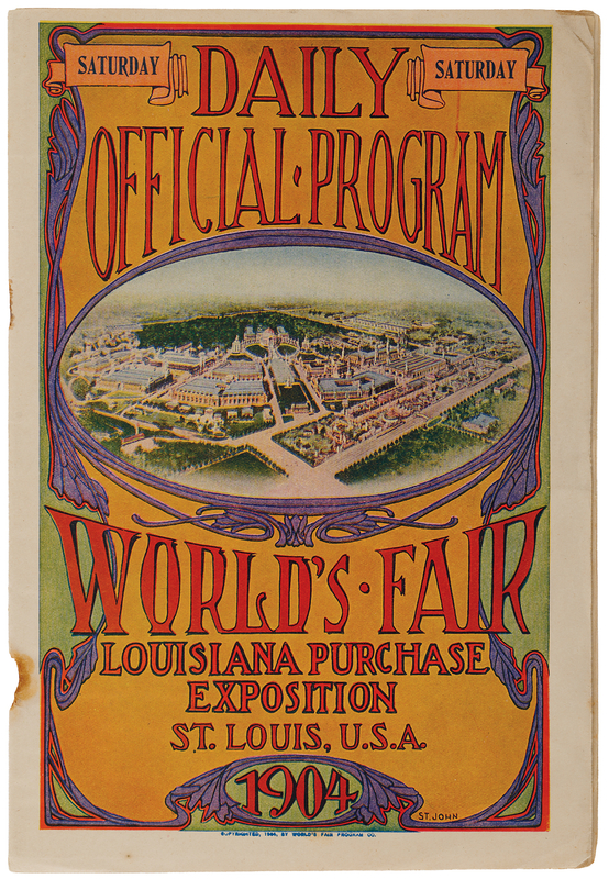 Lot 3261 St. Louis 1904 Olympics Program (July 23, 1904)