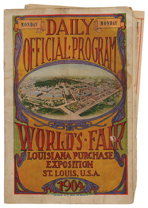 Lot 3264 St. Louis 1904 Olympics Program (August 15, 1904)