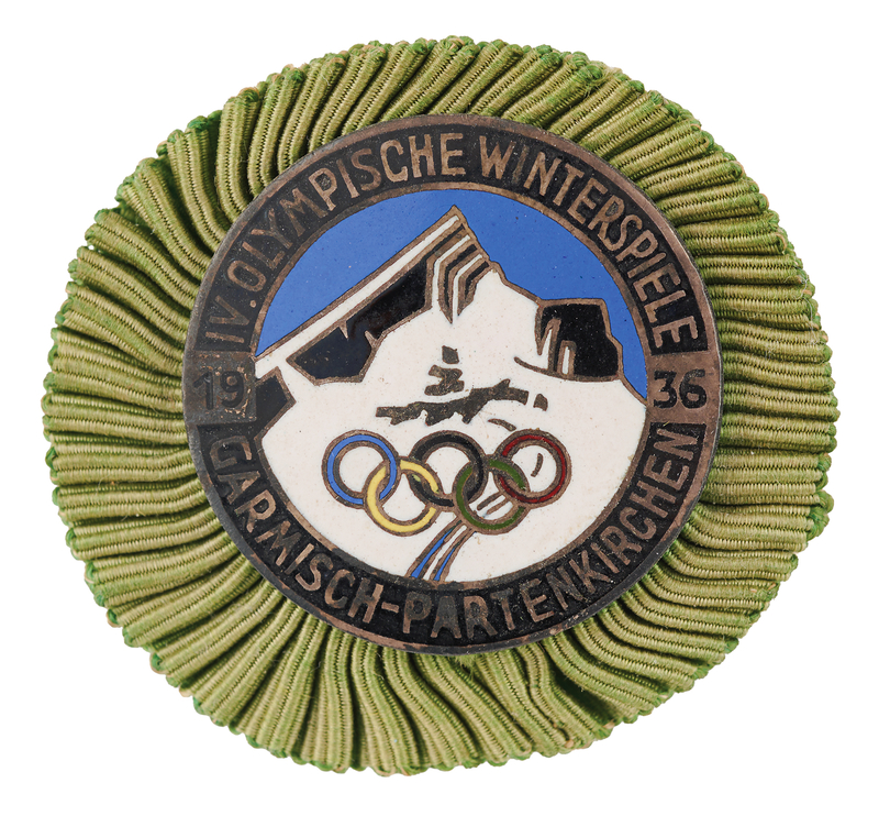 Lot 3202 Garmisch 1936 Winter Olympics Press Badge