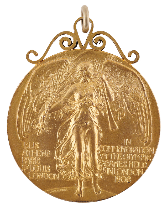 Lot 3121 London 1908 Olympics Judge's Participation Medal