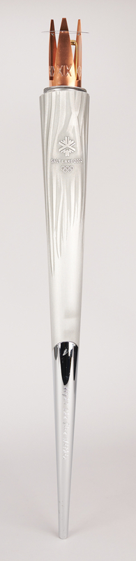 Lot 3025 Salt Lake City 2002 Winter Olympics Torch - From the Collection of IOC Member Phillip W. Coles