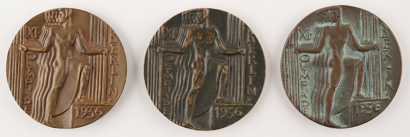 Lot 3129 Berlin 1936 Summer Olympics (3) Participation Medals