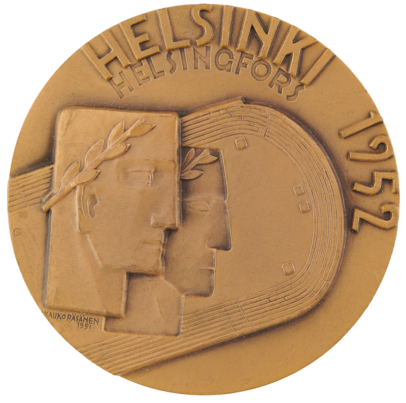 Lot 3137 Helsinki 1952 Summer Olympics Bronze Participation Medal