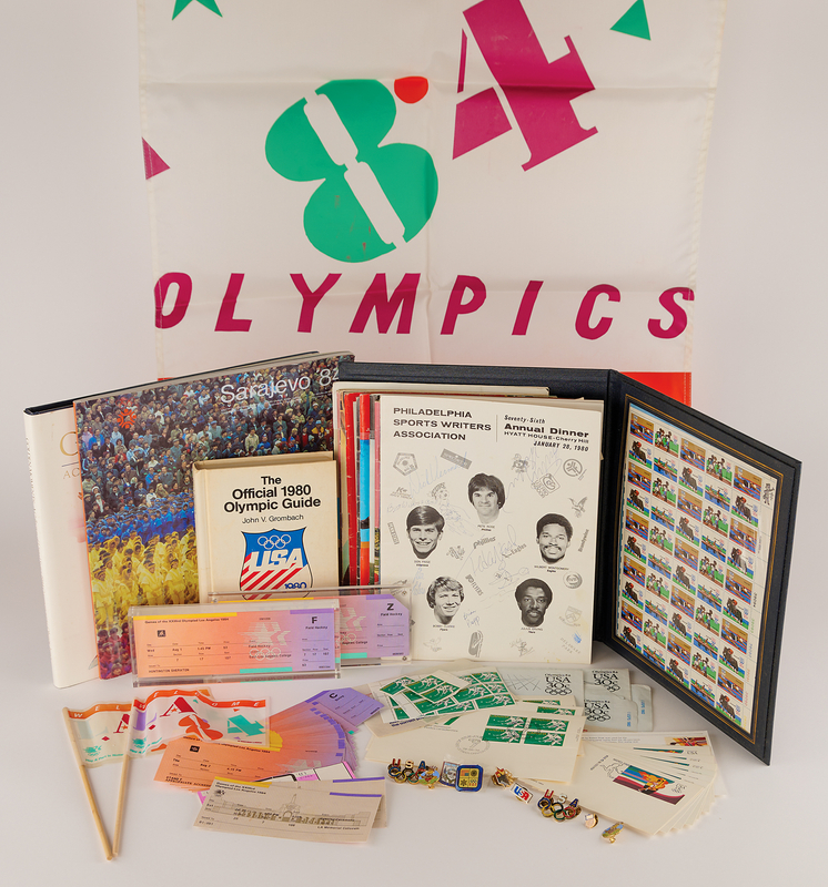 Lot 3328 Diane Moyer's Collection of (50+) 1980s Olympic Games Ephemera