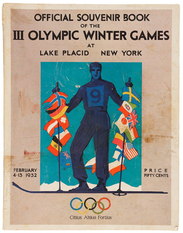 Lot 3310 Lake Placid 1932 Winter Olympics Souvenir Program