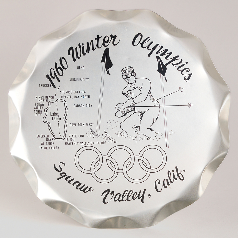Lot 3319 Squaw Valley 1960 Winter Olympics Souvenir Tray