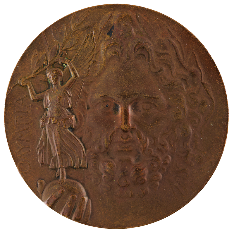 Lot 3043 Athens 1896 Olympics Bronze 'Second Place' Winner's Medal