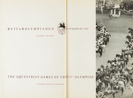 Lot #3283 Stockholm 1956 Summer Olympics Equestrian Report - Image 2