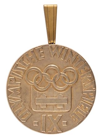 Lot #3079 Innsbruck 1964 Winter Olympics Gold Winner's Medal for Speed Skating - Image 1