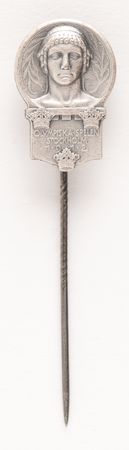 Lot #3184 Stockholm 1912 Summer Olympics Miniature Competitor's Pin - Image 3