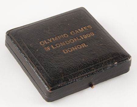 Lot #3119 London 1908 Olympics Gilt Bronze Participation Medal - Image 4