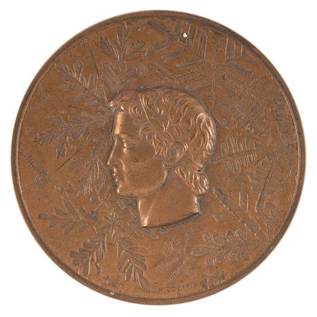 Lot #3146 Grenoble 1968 Winter Olympics Bronze Participation Medal - Image 1