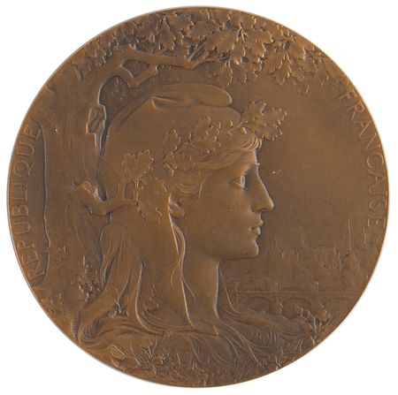 Lot #3299 Paris 1900 Exposition Universelle/Summer Olympics Bronze Commemorative Medal - Image 1