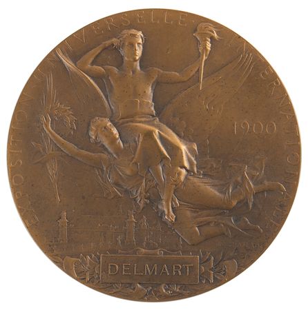 Lot #3299 Paris 1900 Exposition Universelle/Summer Olympics Bronze Commemorative Medal - Image 2