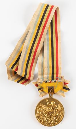 Lot #3080 Tokyo 1964 Summer Olympics Gold Winner's Medal for Fencing - Image 2