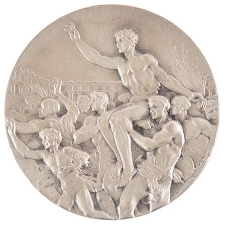 Lot #3074 London 1948 Summer Olympics Silver Winner's Medal - Image 2