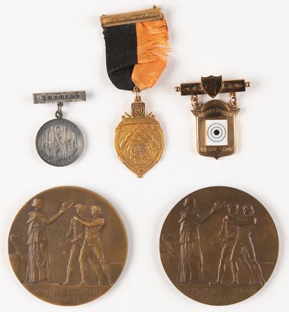Lot #3061 Antwerp 1920 Olympics Gold Winner's Medal for Shooting - Image 7