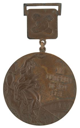 Lot #3082 Mexico City 1968 Summer Olympics Bronze Winner's Medal for Greco-Roman Wrestling - Image 2