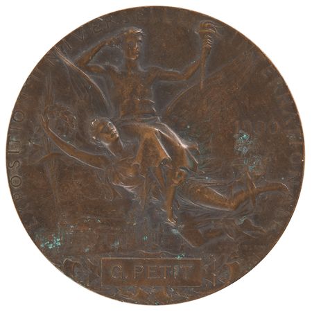 Lot #3051 Paris 1900 Exposition Universelle Non-Athletic Bronze Award Medal - Image 2