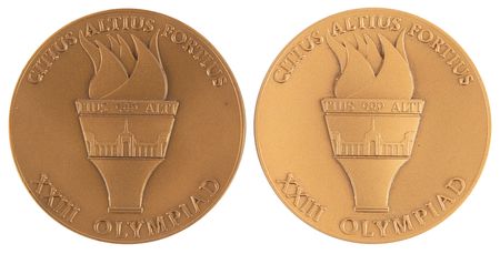 Lot #3151 Los Angeles 1984 Summer Olympics (2) Participation Medals - Image 1
