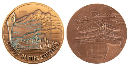 Lot #3152 Calgary and Seoul 1988 Winter and Summer Olympics (2) Participation Medals - Image 1